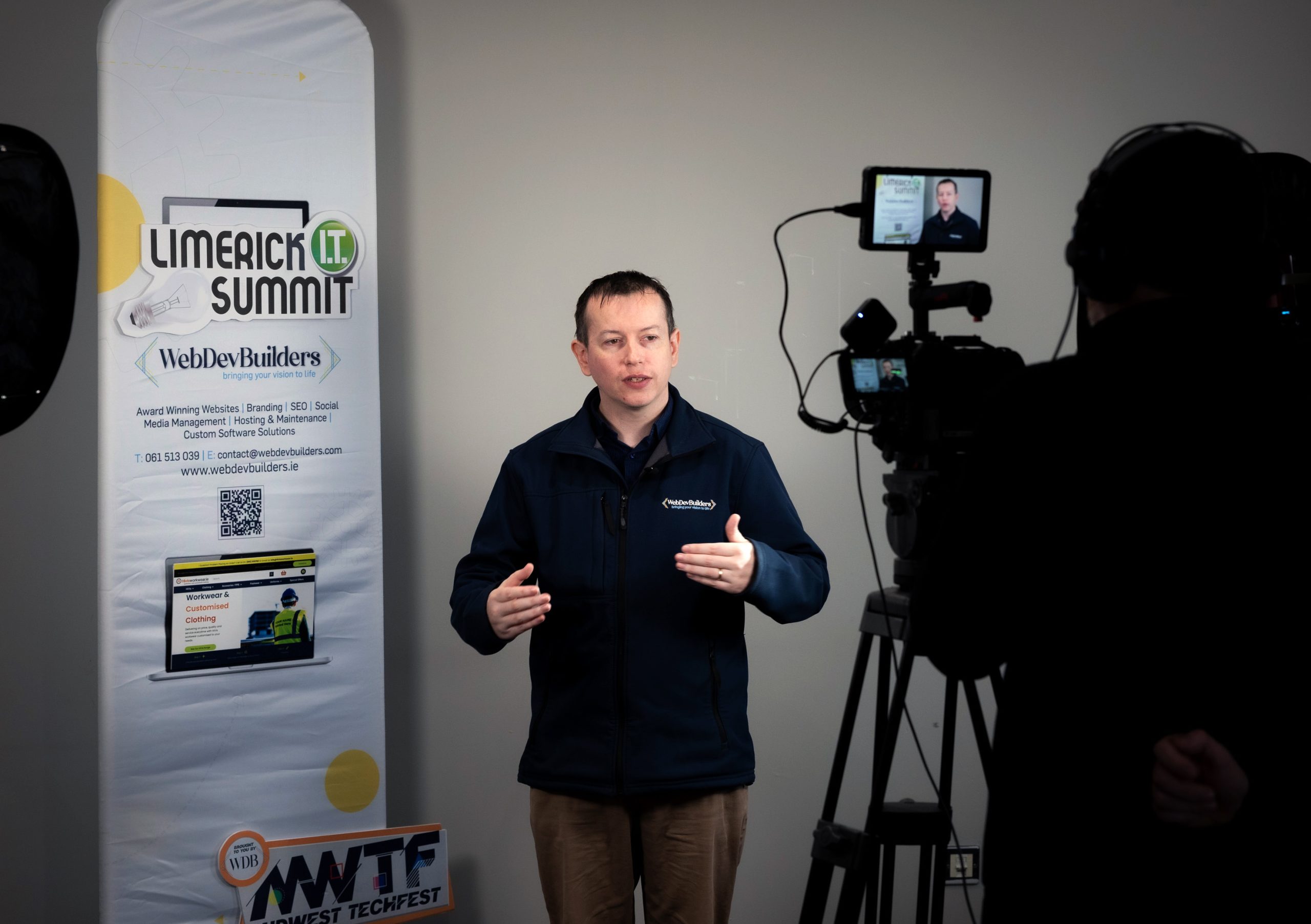 On site interview at Limerick IT Summit event