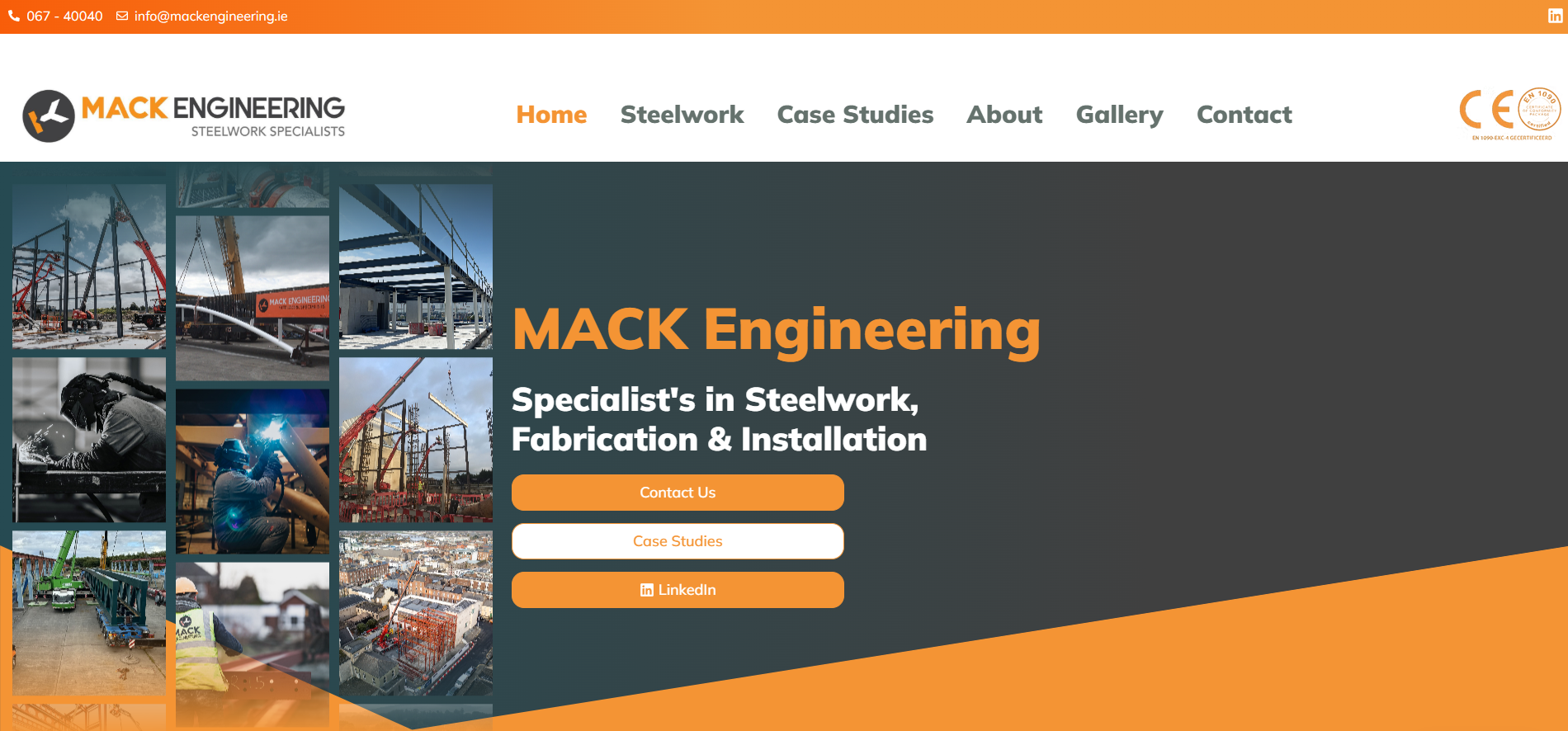 mack eng website design