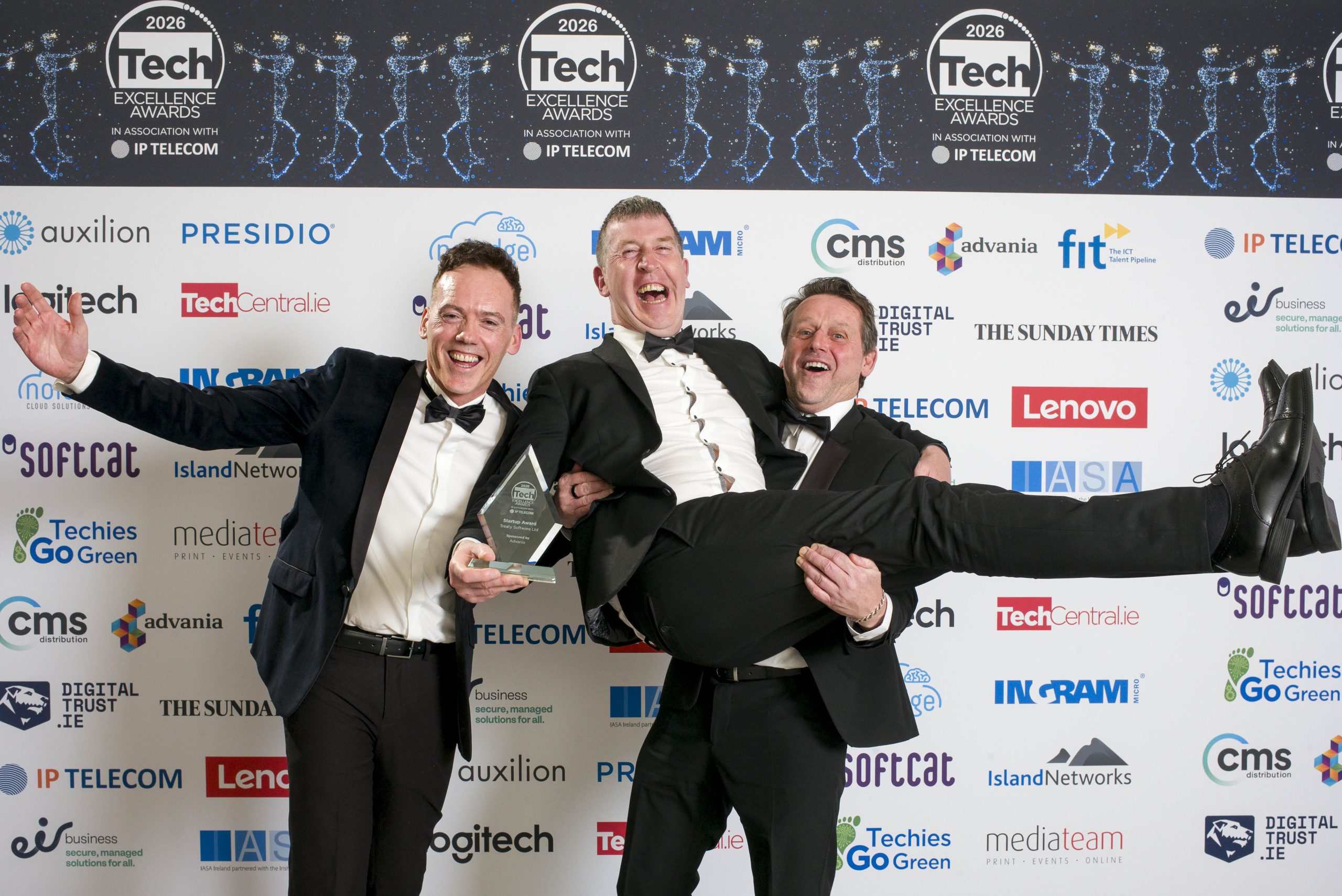 Treaty Software celebrating at the Limerick Chamber Awards