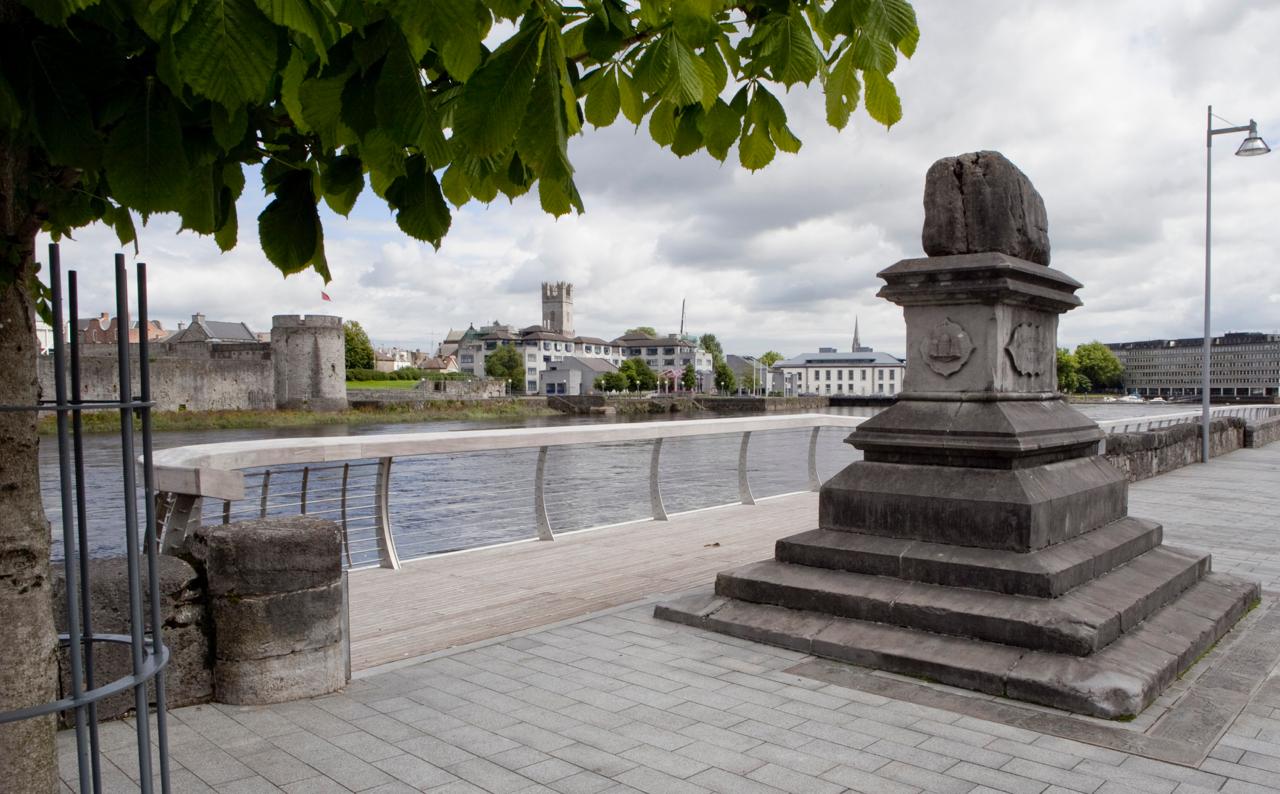 The Treaty Stone beside the River Shannon in Limerick